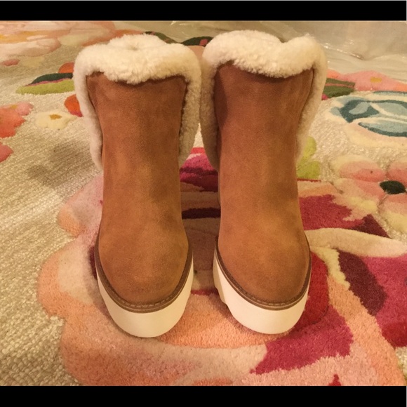 NWT Coach Kingston Wedge Booties - Picture 3 of 11